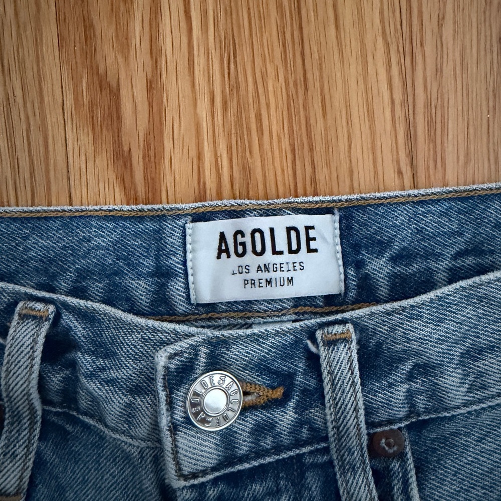 Agolde Parker denim shorts Size 24 - Picture 2 of 11